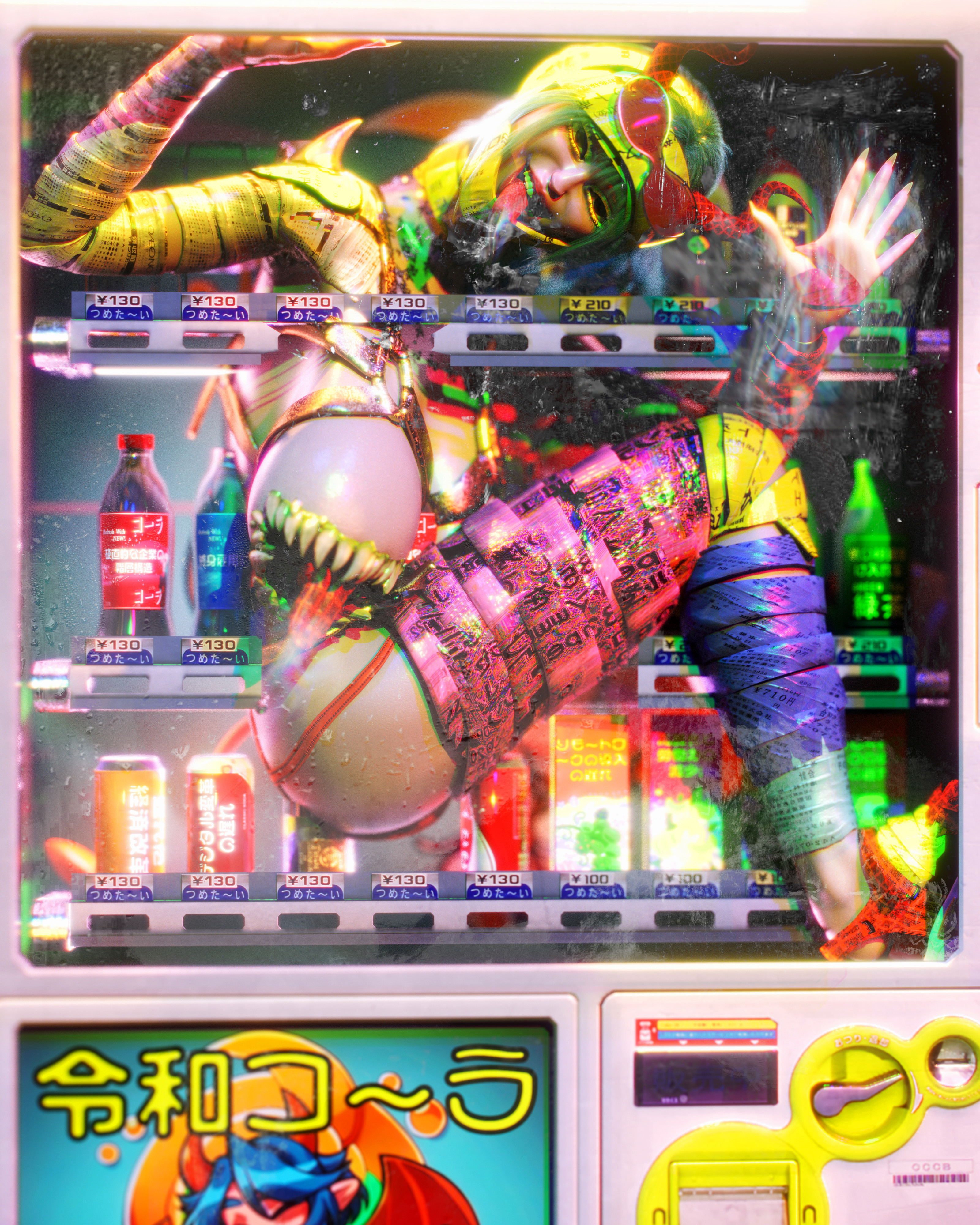 Reiwa Era Vending Machine Yokai (令和の自販機妖怪), artifact 2